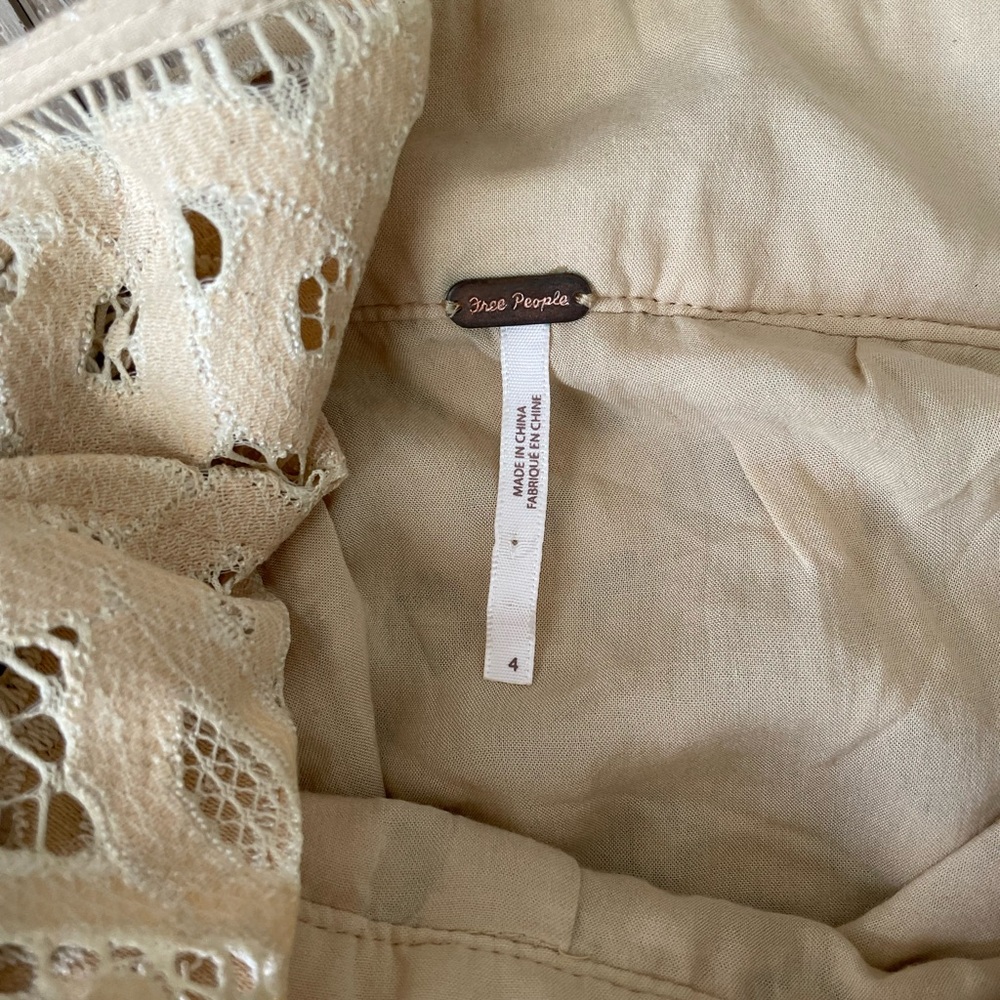 Free People One Million Lover Cream Lace Dress - Picture 10 of 15